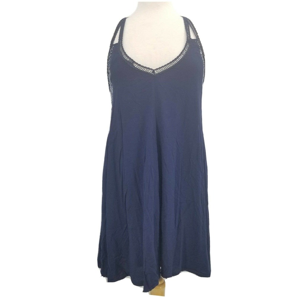 City Triangles Boho Lace Detail Trapeze Mini Dress